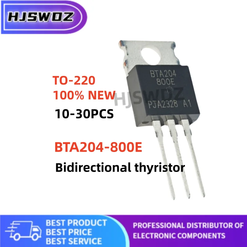 10-20-30PCS New BTA204-800E BTA204 800E BTA204800E Bidirectional thyristor TO-220