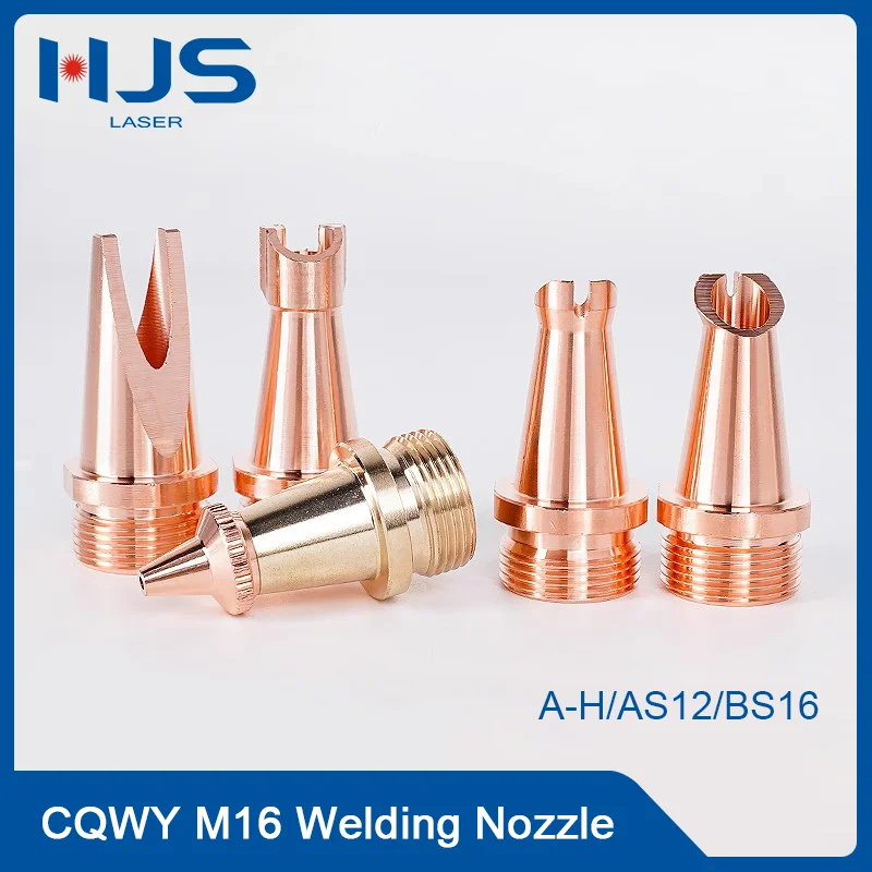 HJS Laser Handheld Welding Head Nozzle CQWY M16 Single Double Wire Feed Nozzles AS-12 Laser Hand-held Welding Machine