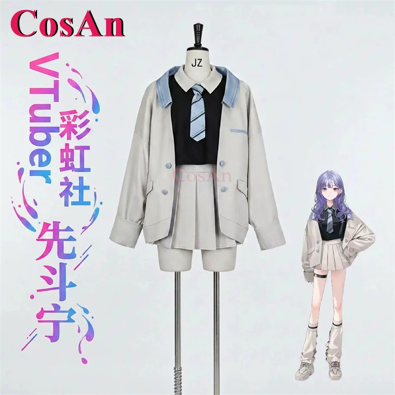 Disfraces de Cosplay de Anime VTuber NIJISANJI Nei Ponto, Uniformes Dulces y Encantadores, Conjunto Completo para Actividades, Fiestas y Juegos de Rol