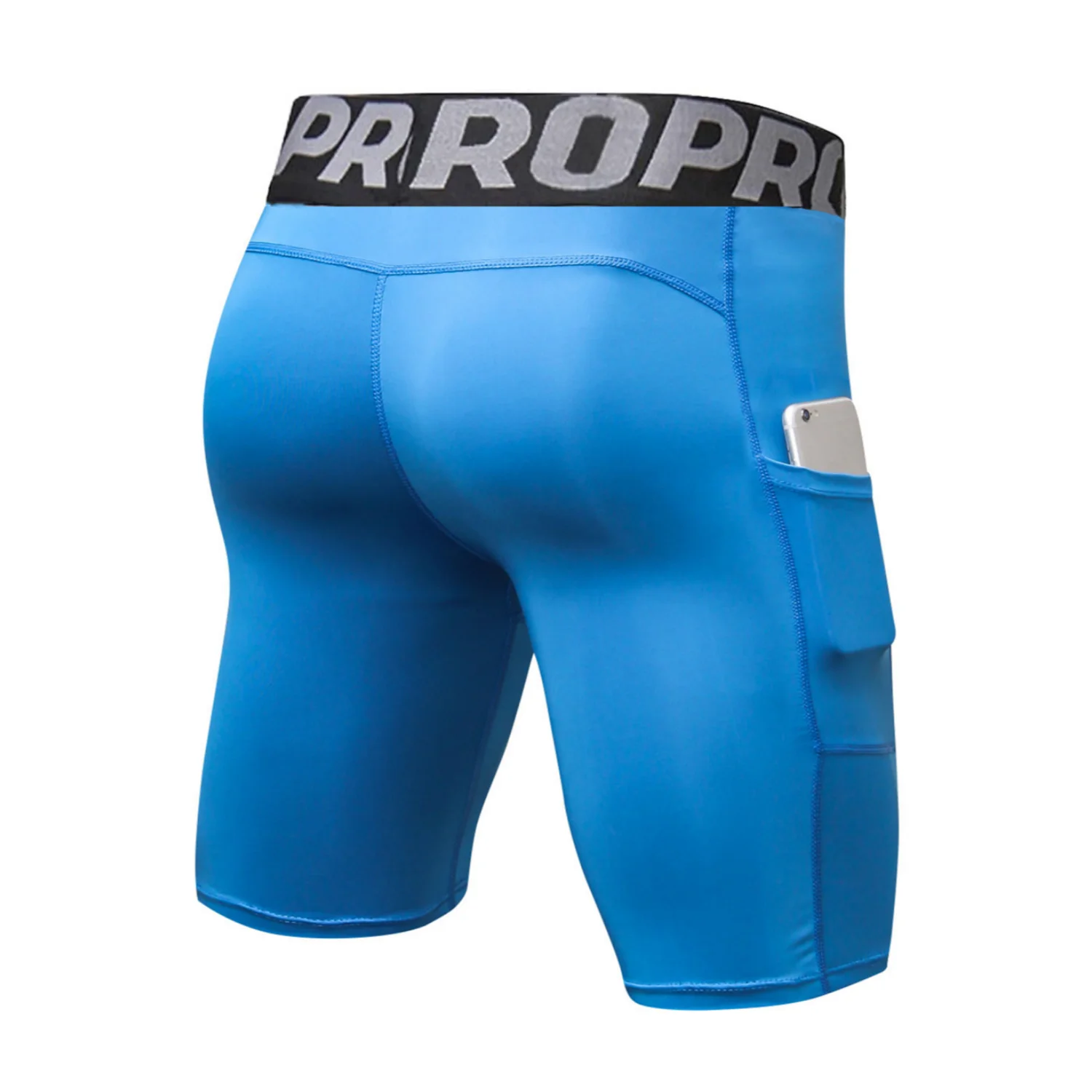 Compression Shorts Men's Anti-Chafing Underwear Base Layer Quick Dry Running Shorts with Pockets for Workout and Gym Activities image 4