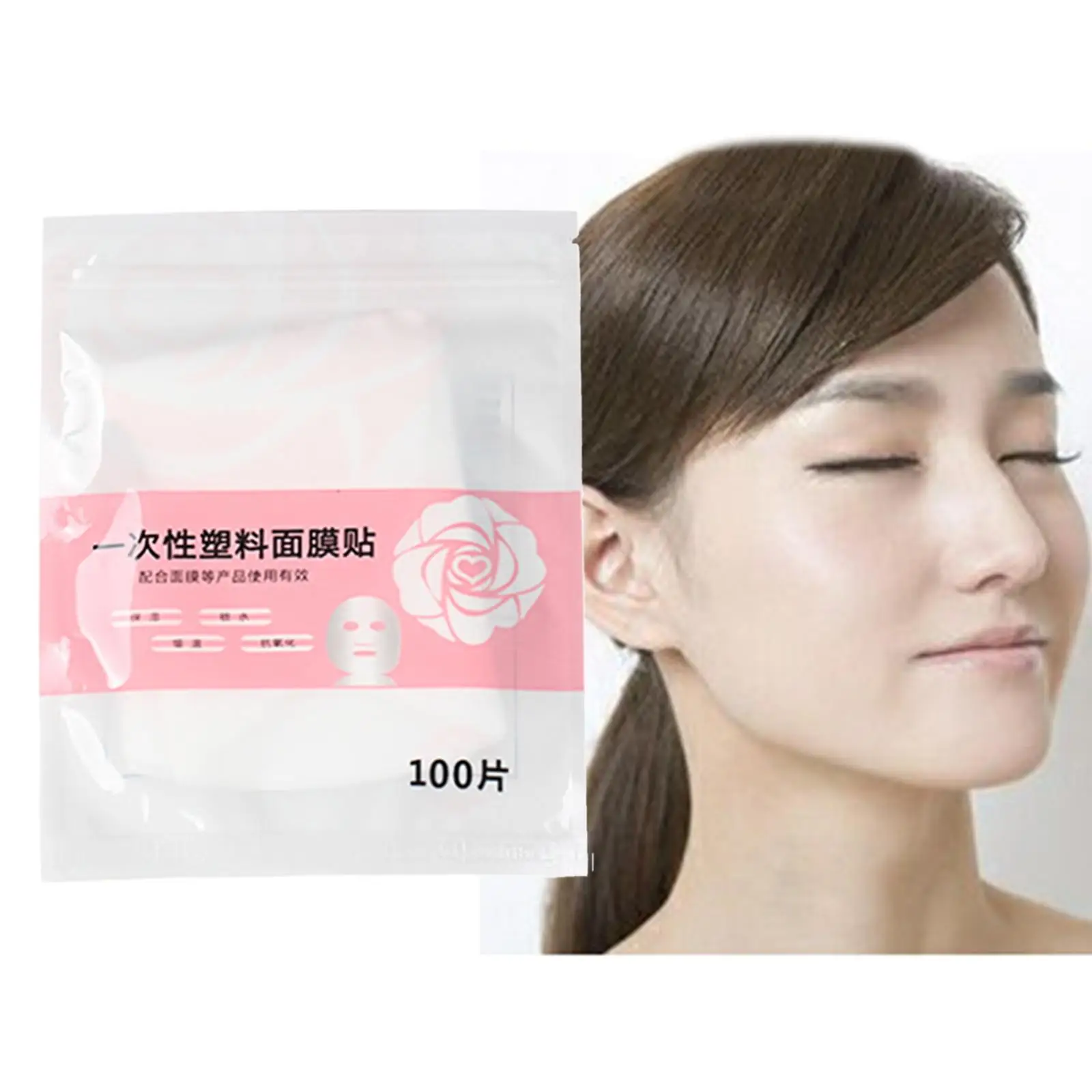 

100 шт. одноразовый лист бумаги для лица, увлажняющий белый DIY натуральный лосьон для нанесения, косметический лист бумаги для лица для салона красоты