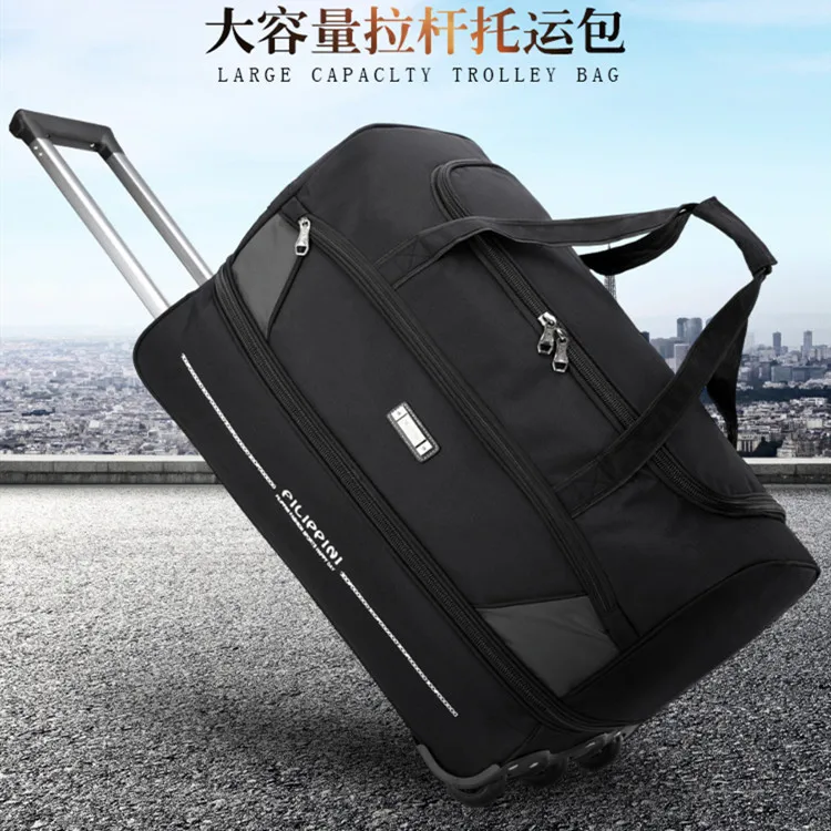 

Expandable Suitcase Oxford Cloth Trolley Case Shoulder Bag Multifunctional Large Capacity Women Men Boarding Box Rolling Luggage