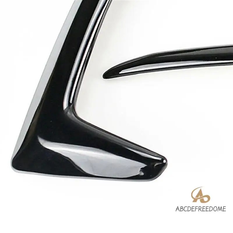 

4Pcs Gloss Black Exterior Front Fog Light Lamp Cover Trim Fit For Honda Civic 2019-2020