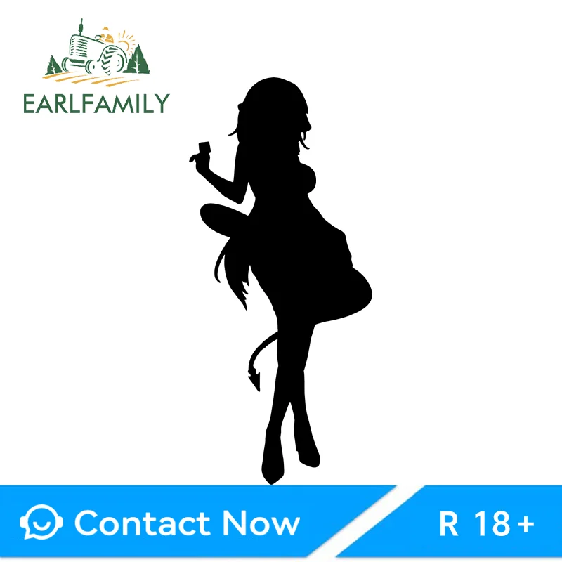 EARLFAMILY Jane Doe Personality Creative StickersAdaorable Character Air Conditioner Decals Scratch Proof Tumbler Storage Flask
