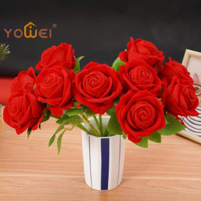 

1/2Pcs Wedding Jewelry Display Storage Case Red Rose Flower Ring Display Box Proposal Engagement Anniversary Romantic Gift Box