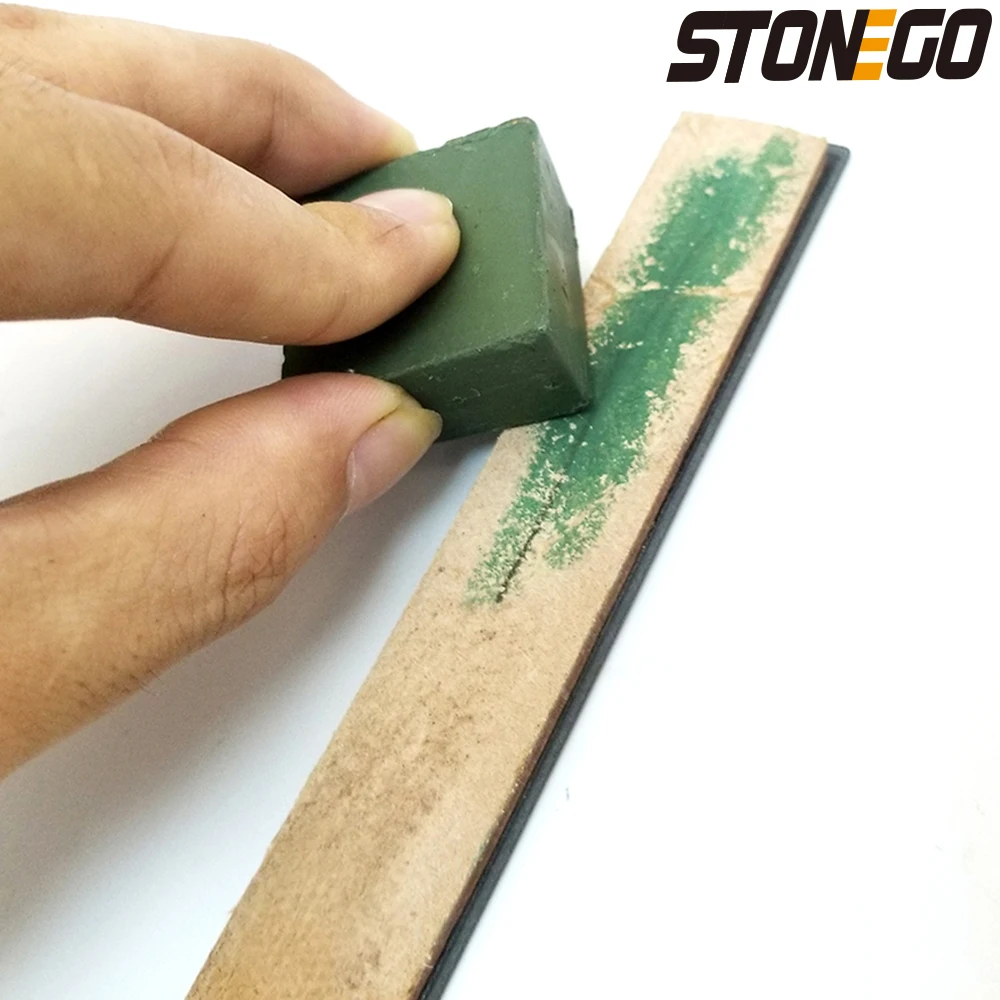 

STONEGO Knife Sharpener Leather Honing Strop with Polishing Paste - Premium Material, Versatile, Easy to Use