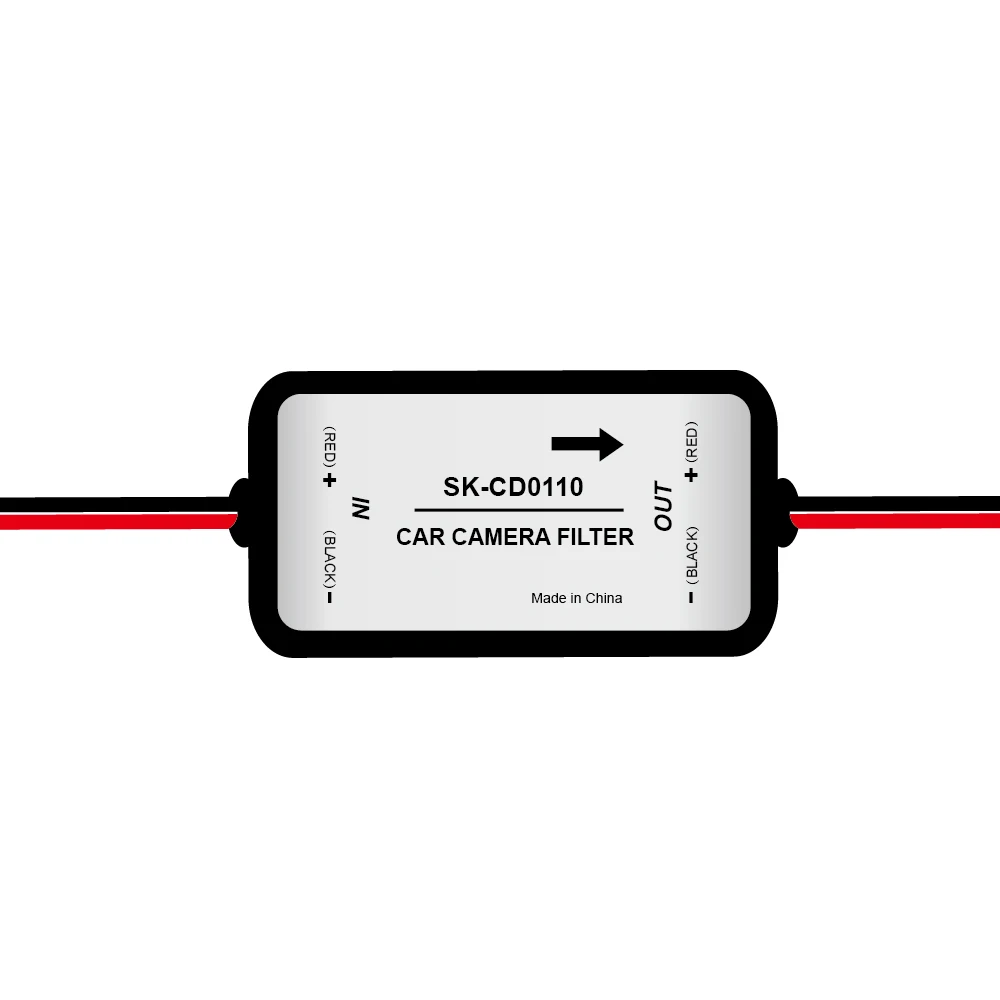 

Rectifier DC 12V Power Car Rear View Camera Power Relay Capacitor Auto Car Camera Filter Relay Capacitor Filter Connector