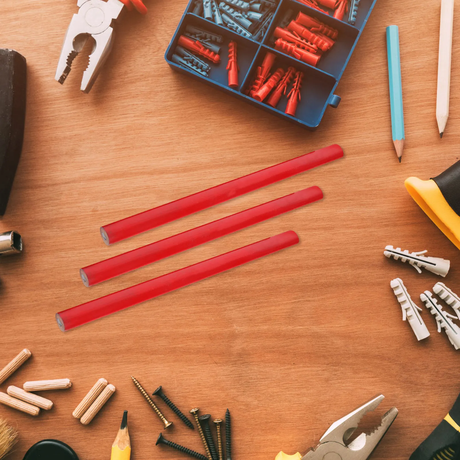 

100Pcs Carpenter Pencils Wood Drawing Marker for Woodwork Concrete Plastic Paper Construction Engineering Pencil