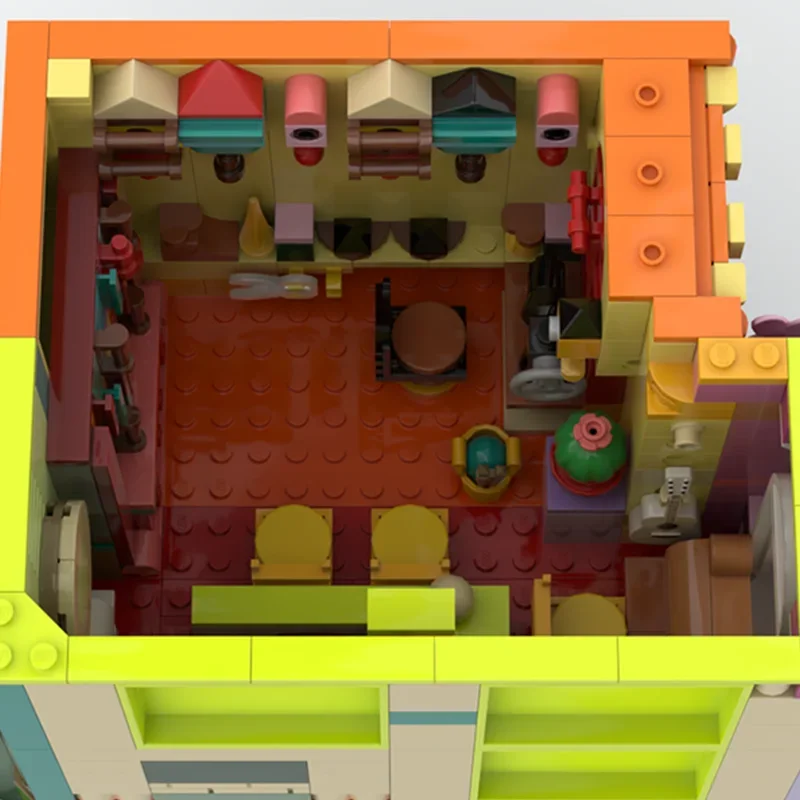 1308PCS Creative Street View Madrigal Antique Shop Modular Model Architecture Building Block Diy Assembly Kid Toy Gift MOC-43245