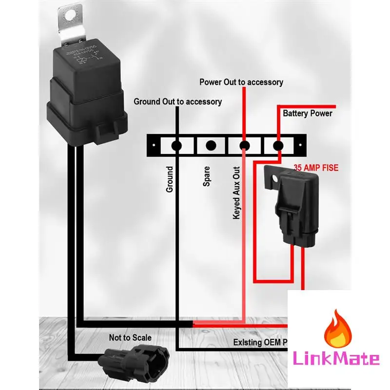 

UTV Keyed Power Busbar Kit Out 35 AMP For Honda Talon Accessories Replace PCS-S2-KBUS