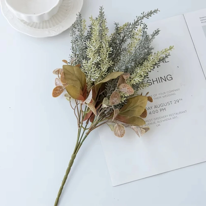 Künstliche Lavendelblüten, günstige künstliche Pflanzen, Blumenstrauß, Festival, Hochzeit, Party, Zuhause, Zimmer, Tischdekoration, Herbst-Fotografie-Requisite