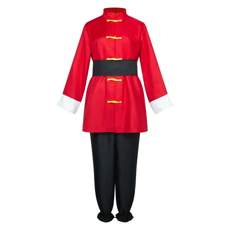DY20Ranma Косплей Костюм Аниме Ranma 1/2 Tendou Akane Cos Костюм Мужчины Женщины Китайский Стиль Красная Униформа Хэллоуин Карнавальная Вечеринка