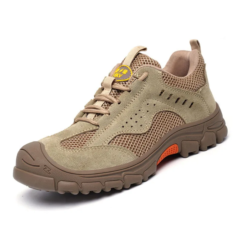 big size mens casual breathable steel toe caps work safety shoes outdoors worker tooling security boots 6 KV insulated footwear