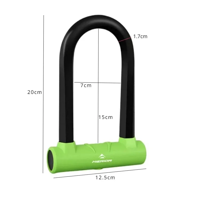 Waterproof Bicycle U Lock Anti-theft MTB Road Mountain Bike Lock Bicycle Accessories U-Locks Cycling Steel Security Bike Locks