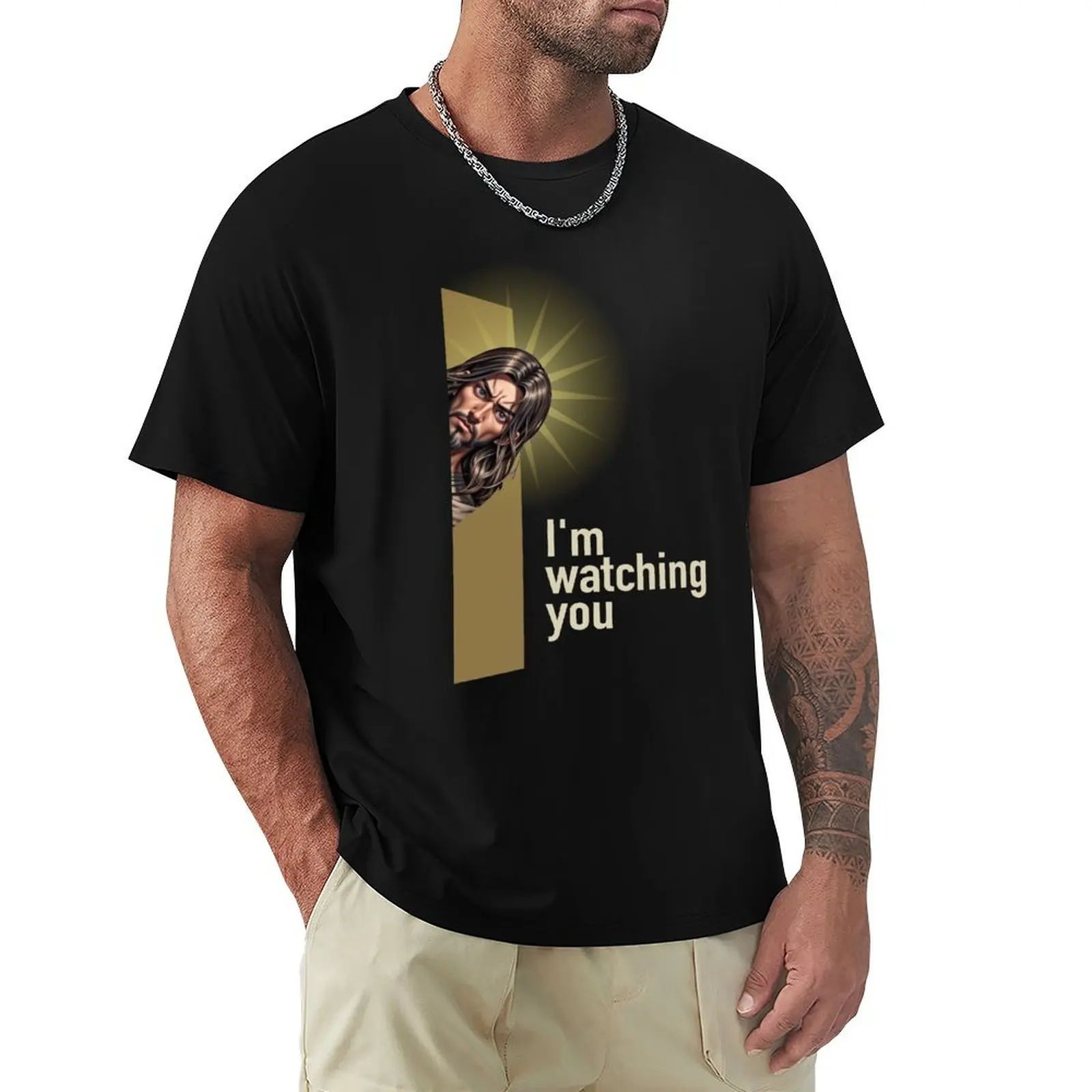 

I'm watching you T-Shirt luxury t-shirt gifts for boyfriend graphic shirts anime fitted t shirts for men