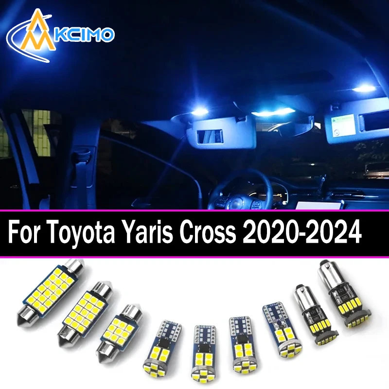 

Canbus Indoor Ceiling Bulbs For Toyota Yaris Cross 2020 2021 2022 2023 2024 Car LED Interior Map Trunk Light Kit