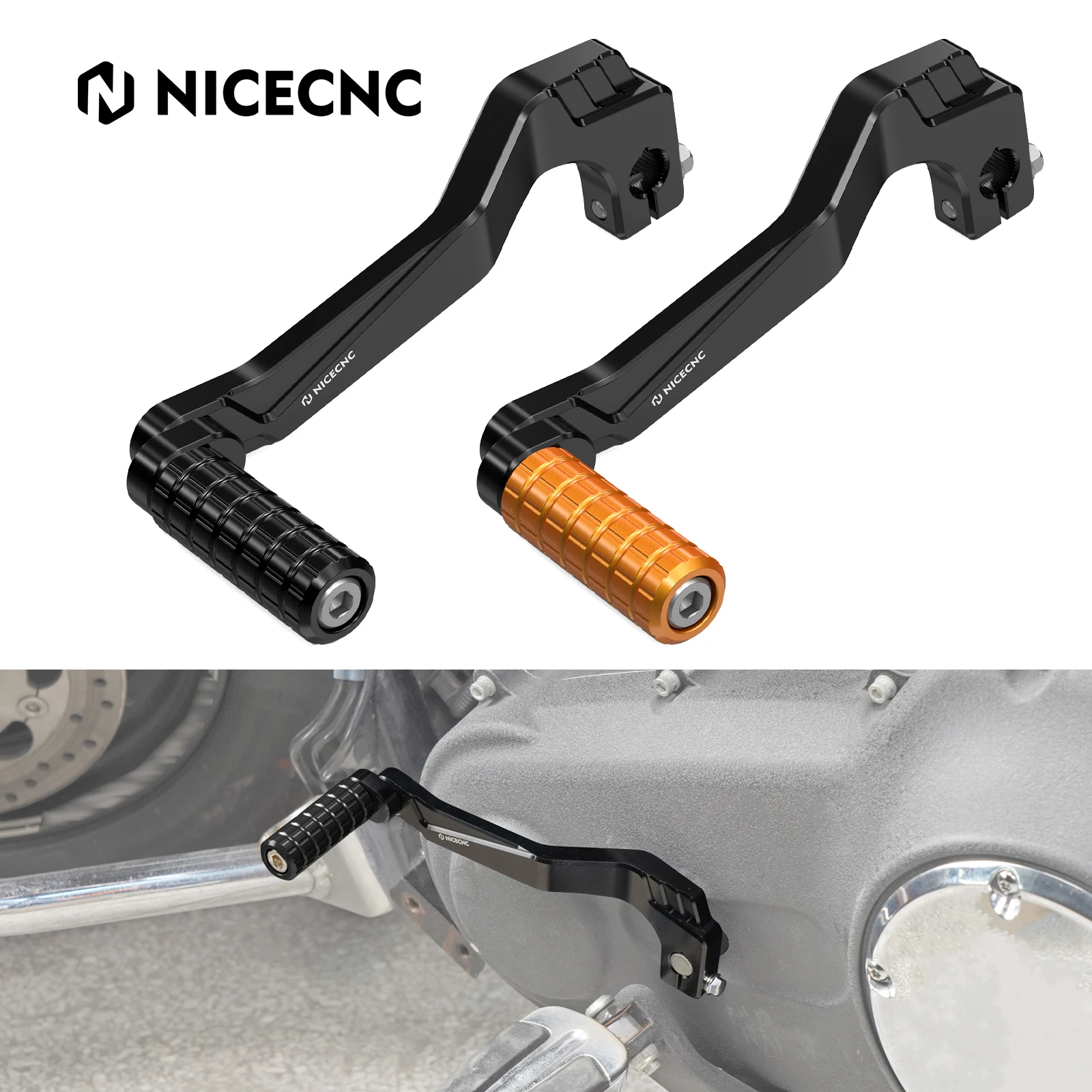 

NICECNC Gear Shifter Shift Lever for Harley Dyna Fat Bob FXDF Low Rider FXDL Street Bob FXDB Wide Glide FXDWG Switchback FLD