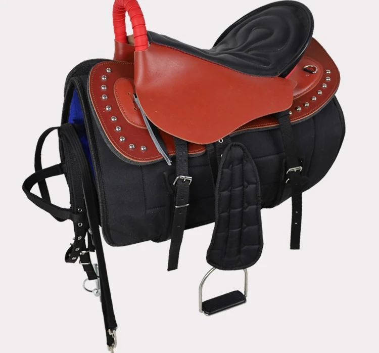 Cowhide horse tourist saddle pony rider equestrian supplies