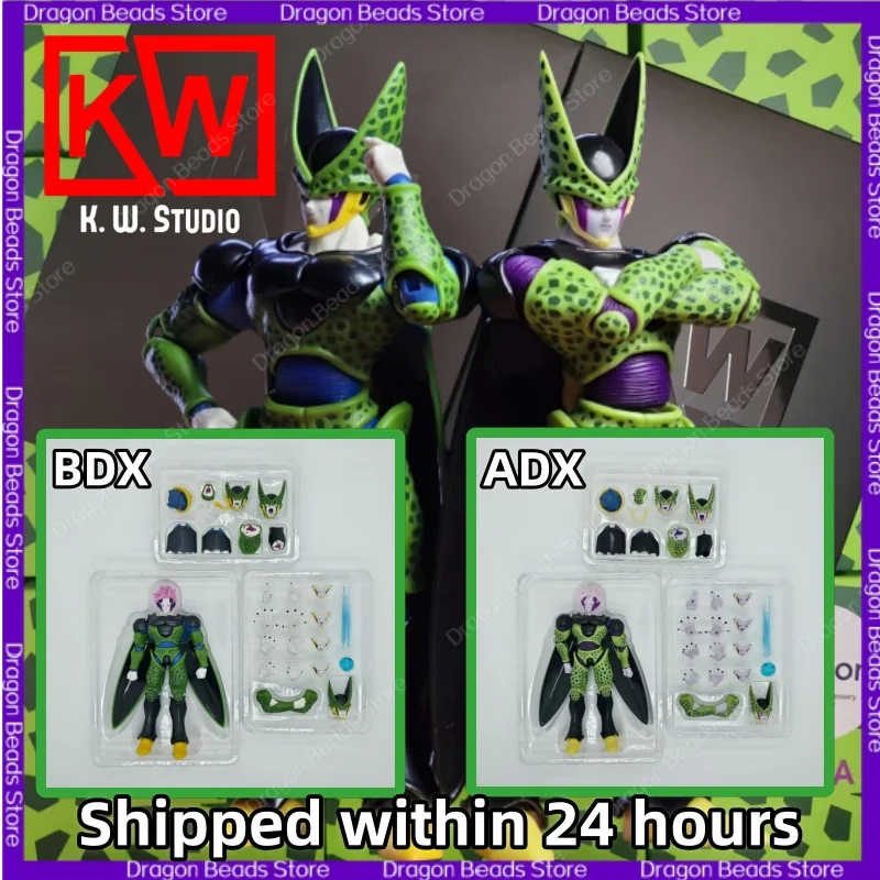 Em estoque pronto! KW Studio Dragon Ball SHF ''Máscara Perfeita'' Green Goblin Cell 1/12 Figura de Ação Anime Personagem Figura Coleção