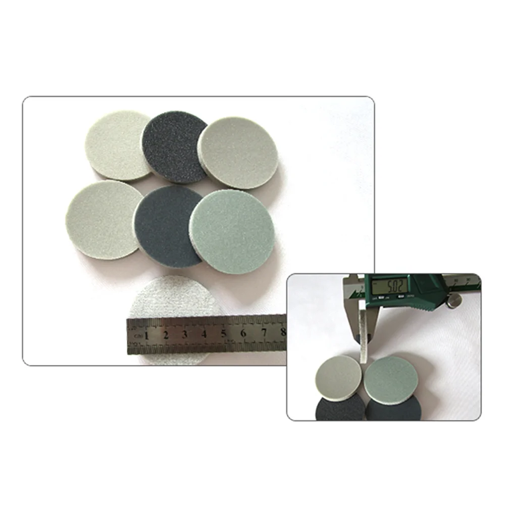 2" Inch 50MM Wet And Dry Flocked Disc Water Aand White Sand Abrasives Self-Adhesive Sponge Sanding Disc 300-3000 Grit for RIKEN