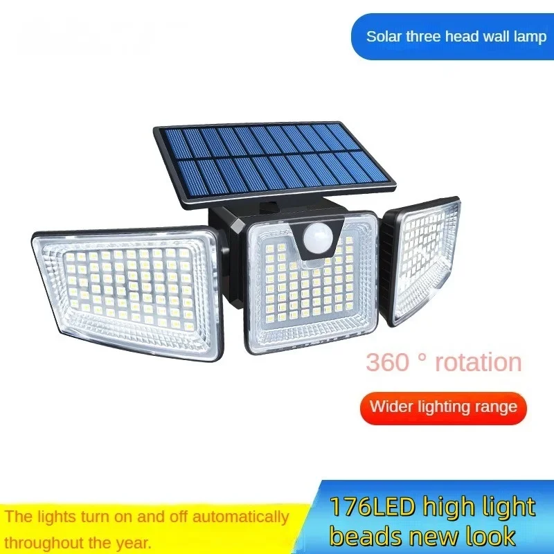 

20w Solar Light 122/333led IP65 Waterproof Outdoor Indoor Solar Garden Lamp With Adjustable Head Wide Lighting Angle With 3 Mode