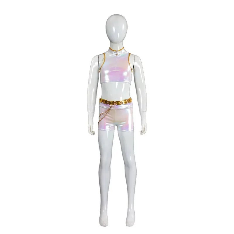

Kpop Demon Slayer Rumi Mira Zoey Cosplay Costume for Girls Children Performance Suit Fantasy Rolw;3'f,6;t.8'