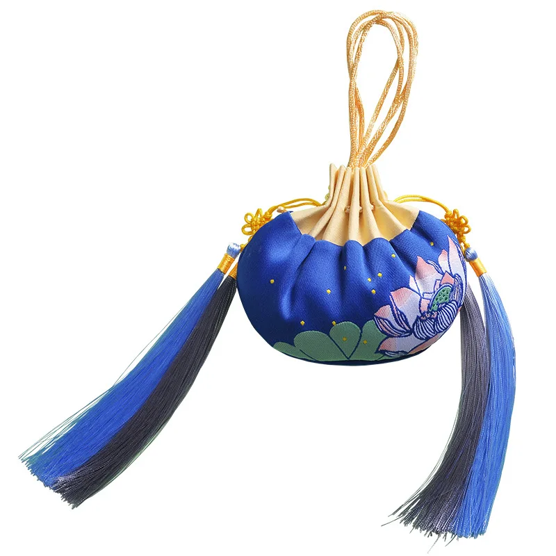 Traditional Embroidered Sachet Pendant Portable Palace Style Lucky Bag Small Gift Pouch