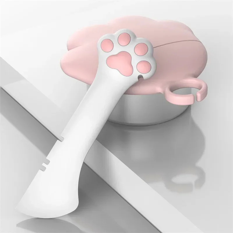 

1 Piece Pet Spoon Multifunctional Can Opener Wet Food Mixing Spoon Silicone Cat Can Sealing Cover Food Storage Dog Accessory