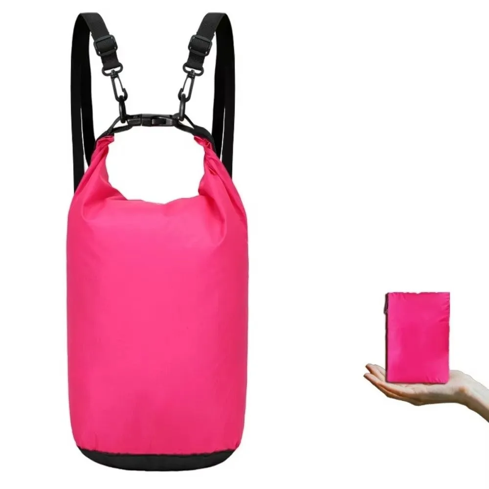 Lightweight 15/20L Capacity Drifting Bag Large Capacity Waterproof Bucket Bag Foldable Design Lightweight Dry Bag Swimming Gym
