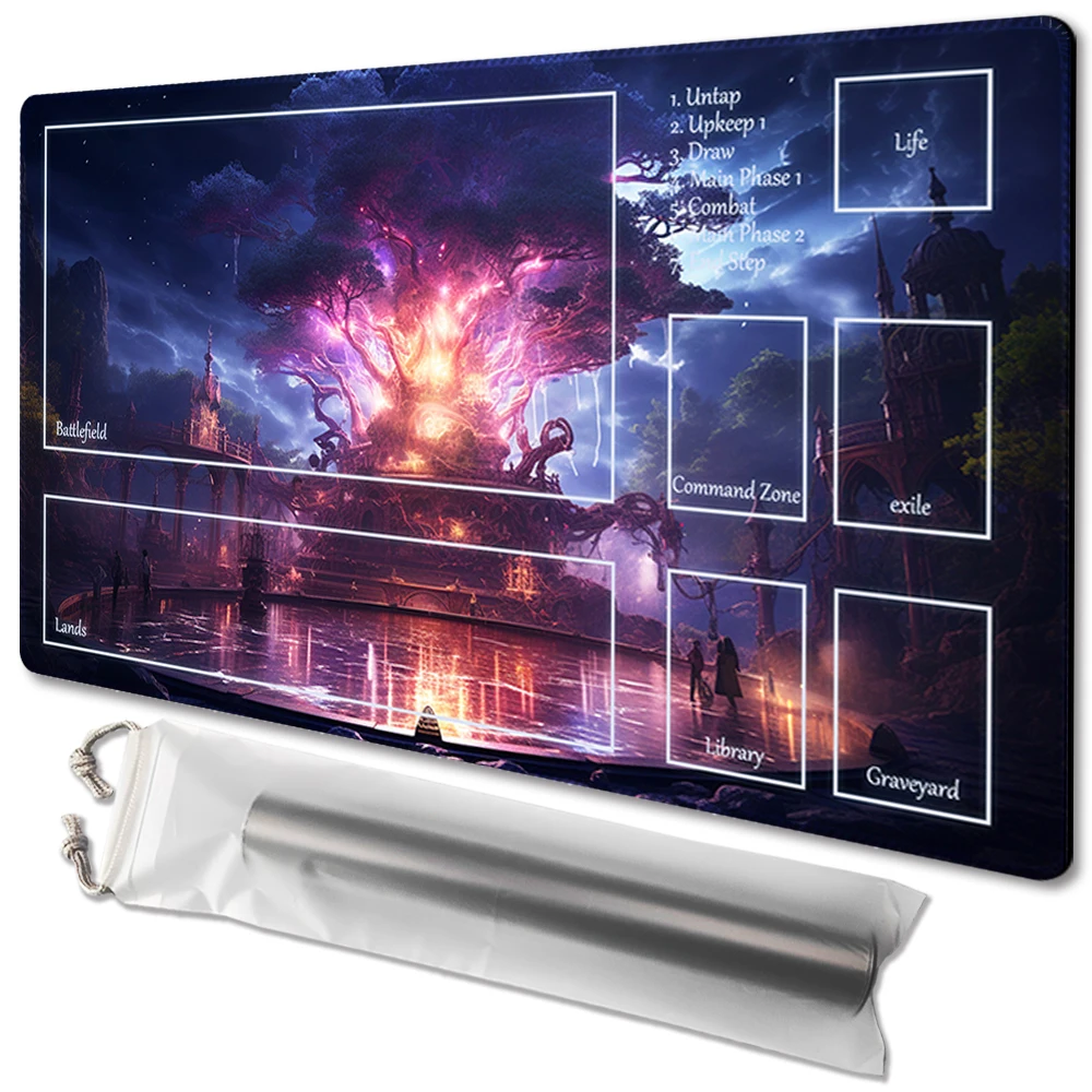 Magic- Board Game TCG Playmat Table Mat Game Size 60X35 CM Mousepad Compatible for MTG CCG