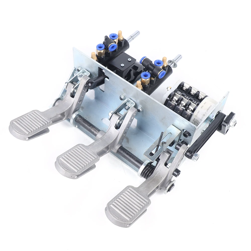 Tire Changer Machine Car Air Control Valve Foot Pedal Valve, 3 Pedal Air Pneumatic Valve + Switch Control Part Alloy Frame Foot