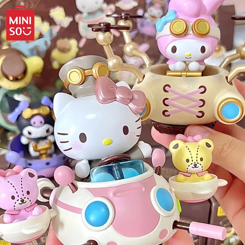 

MINISO Blind Box TOP TOY Sanrio Steampunk Series Figures Model Kawaii Kuromi Hello Kitty Decorative Ornament Kid Toy Doll Gift