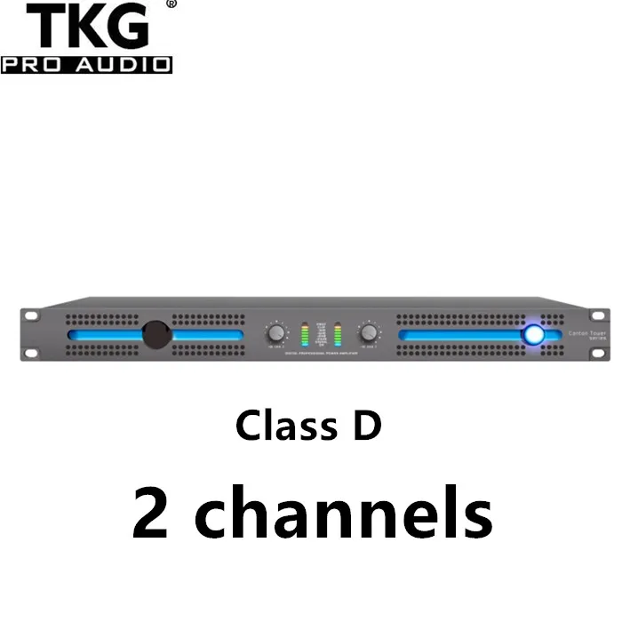 

TKG 2 channel 1U 2000W 2000watt pro audio High power audio System 2 Channels Sound Digital Power Amplifier