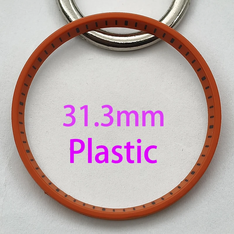 Dia 31.3mm Watch Chapter Ring Fit 6105 6309 Turtle Captain Willard Samurai Diving Watch Case NH35 NH36 Movement Part Refit