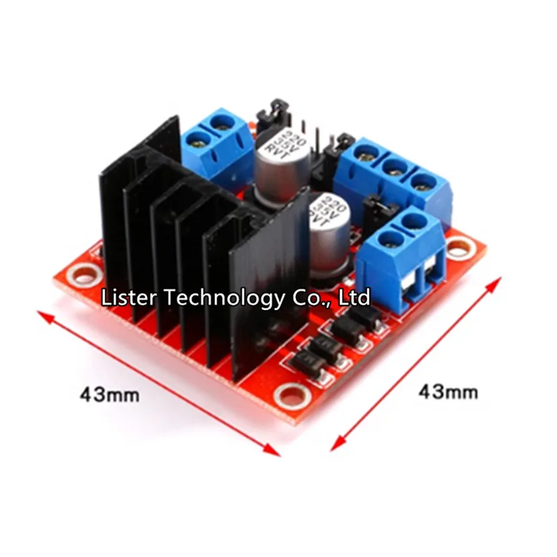 L298N Driver Board Module, L298N Stepper Motor, Smart Car Robot Breadboard, High Power L298 DC Motor Driver, 1Pc Lot