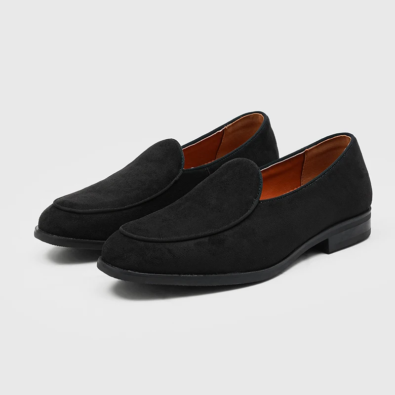 Men Business Lefu Shoes Black High Quality Men Casual Set Foot Kick Off British Versatile Men Shoes Sizes 38-46 Men Shoes