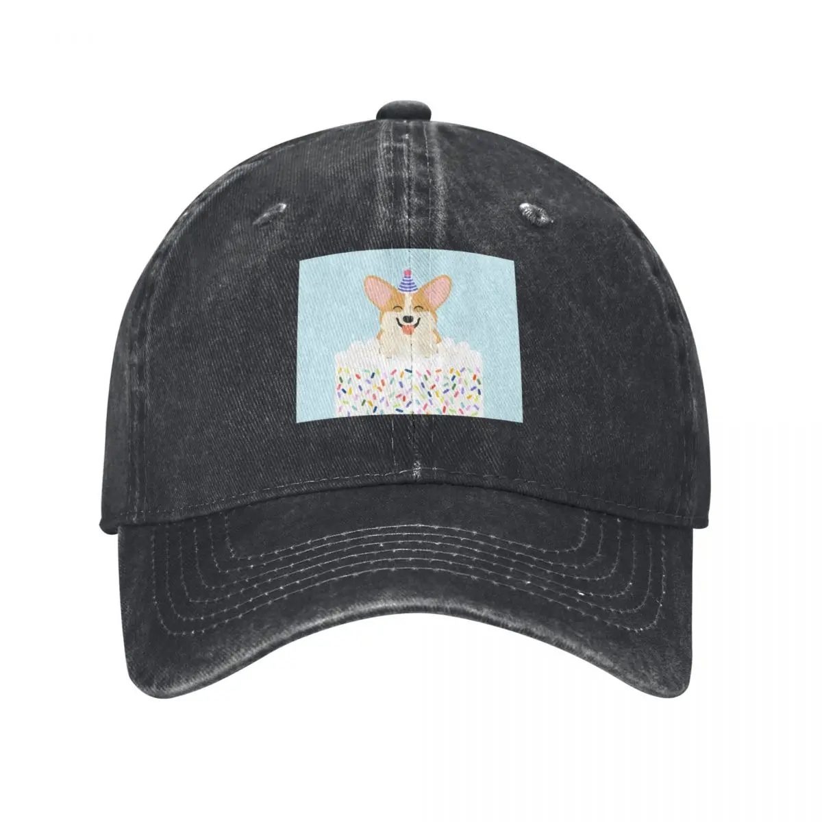 

Happy Birthday Corgi Baseball Cap black Beach Dropshipping Hats For Women Men's