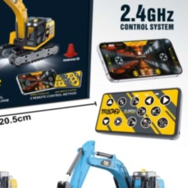 

RTR HG4 301 1:64, мини-дистанционное управление, гусеничный экскаватор, микромодель строительной машины, световые эффекты, вращение на 270 градусов, подарки