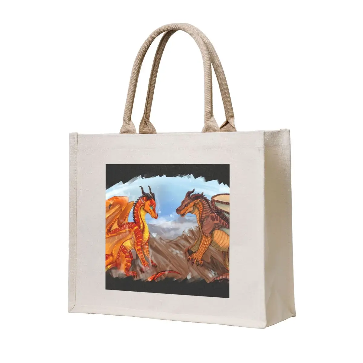 

Wings of Fire - Peril and Clay Tote Bag shopper bag women canvas Custom bag Shopper handbag Shopping bags