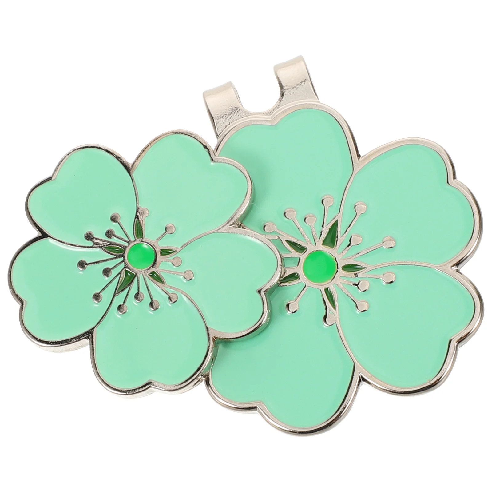 المغناطيسي زهر الكرز قبعة الجولف كليب زهرة على شكل الكرة ماركر للقبعات أقنعة حقائب رياضية قبعة الجولف كليب قبعة بيسبول قبعة كليب