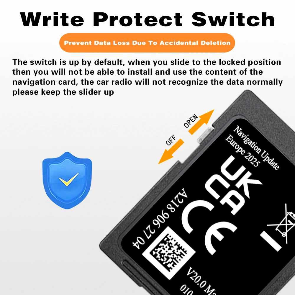 32GB รุ่นเต็มรถนําทางยุโรป SD Card V20 สําหรับ Mercedes A218 Sat การ์ดแผนที่ UK EU