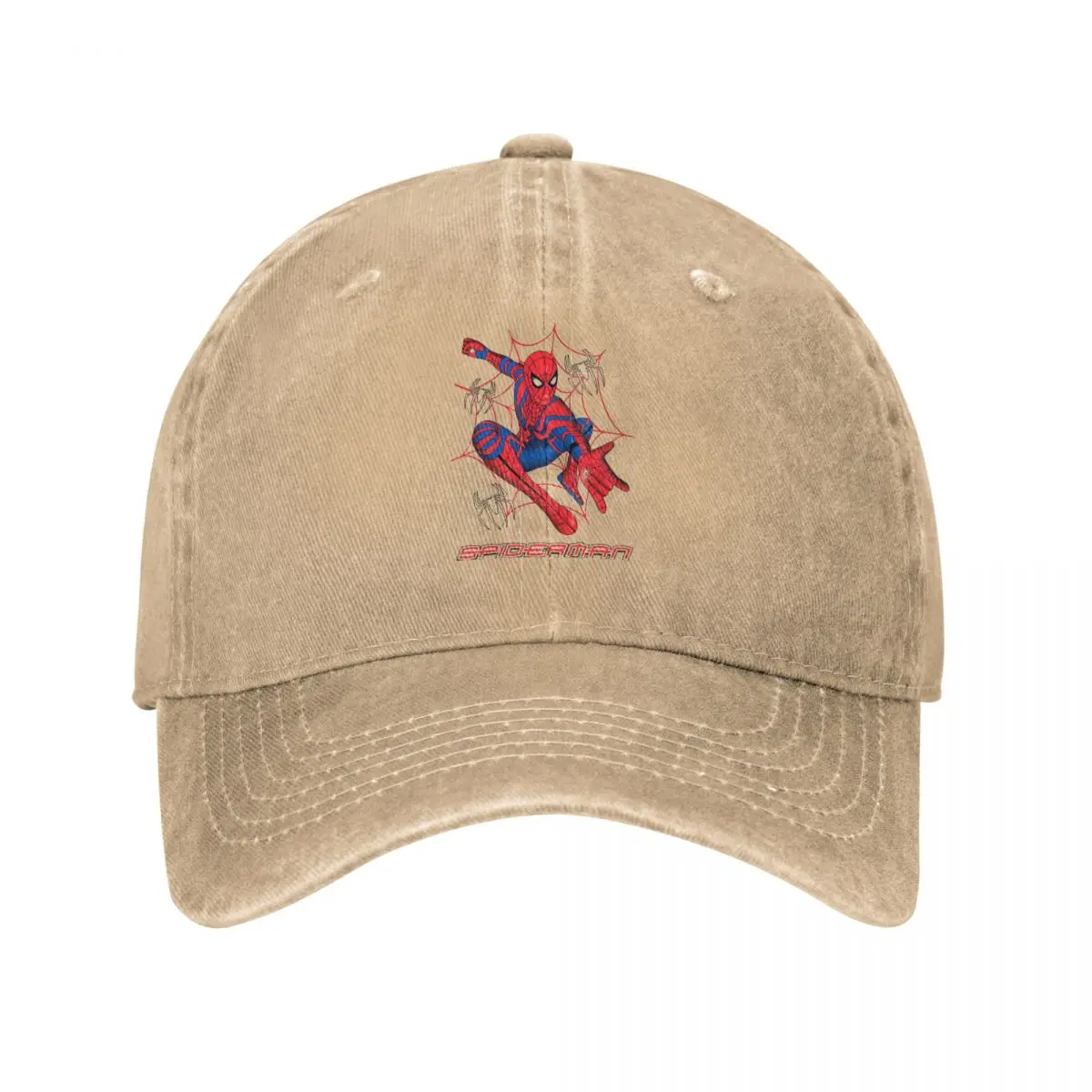 Spider-Man Epic Jump Men Women Baseball Caps Cartoon Comic Distressed Denim Hat Vintage Outdoor Activities Snapback Hat