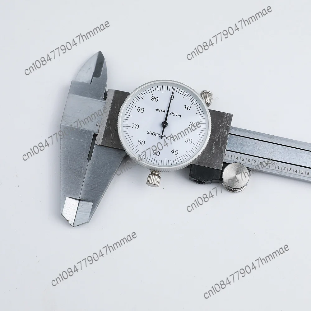 150MM 0.001in Carbon Steel Inch Caliper with Meter Vernier Caliper Inch Watch Card