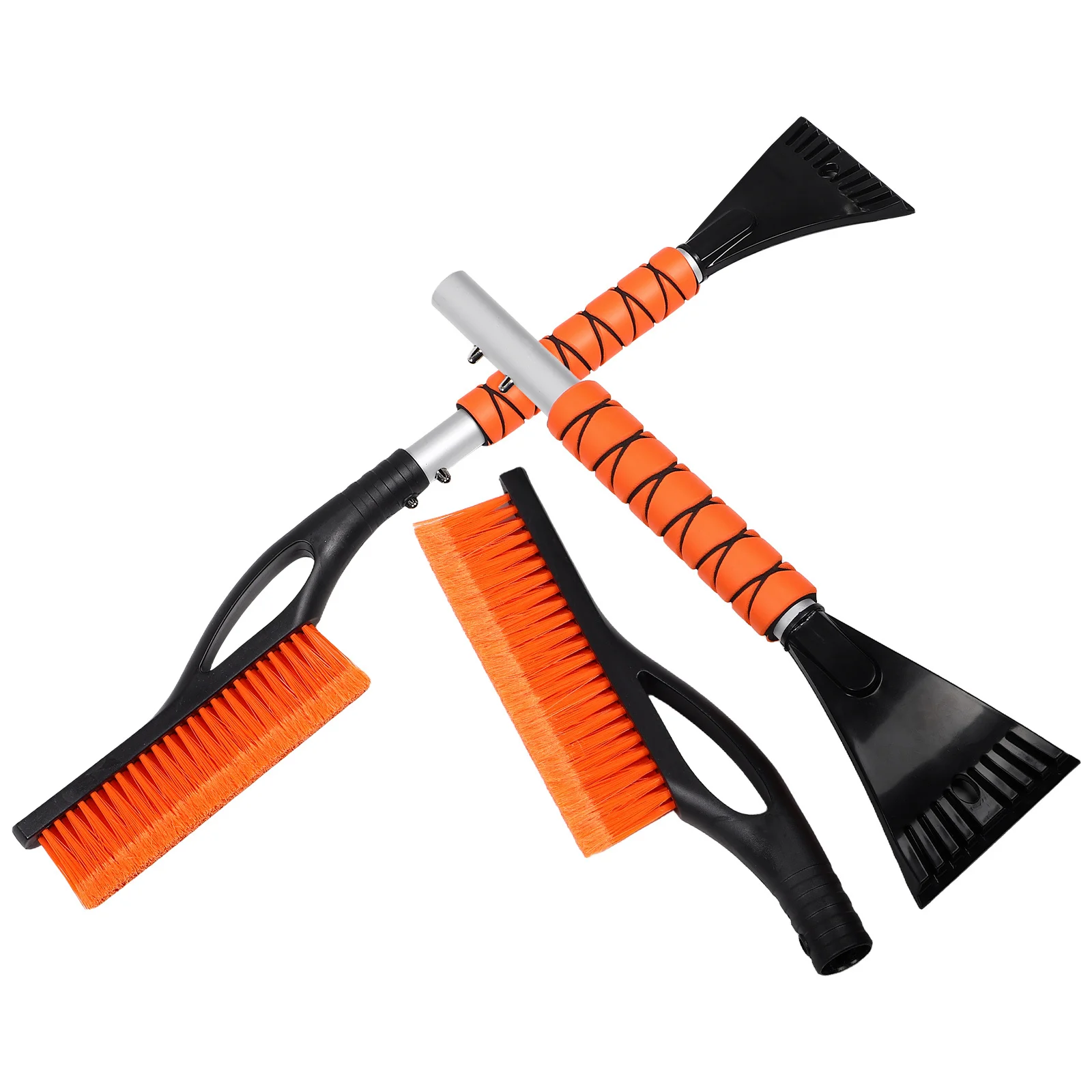 

2Pcs Car Ice Scraper Snow Removal Tool Extendable Handle Frost Remover for Windshield Truck Automotive Accessories
