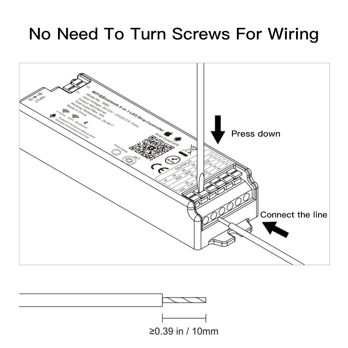 5 in 1 Tuya Smart Home LED Controller WiFi Smart Life App Control Switch Controller Work With Alexa Google Home Assistant