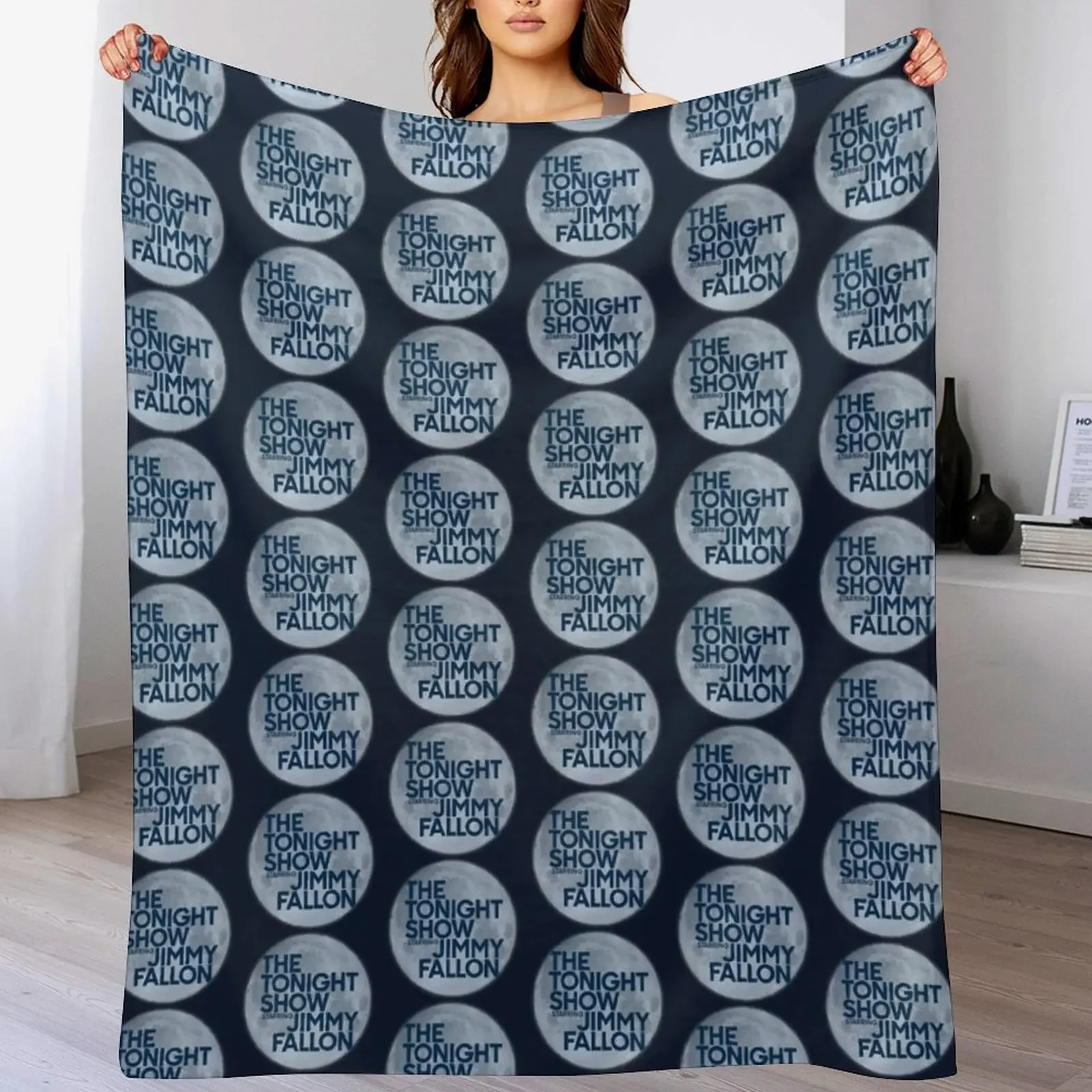The Tonight Show Starring Jimmy Fallon Throw Blanket Lightweight Cozy Blanket for Bed Sofa