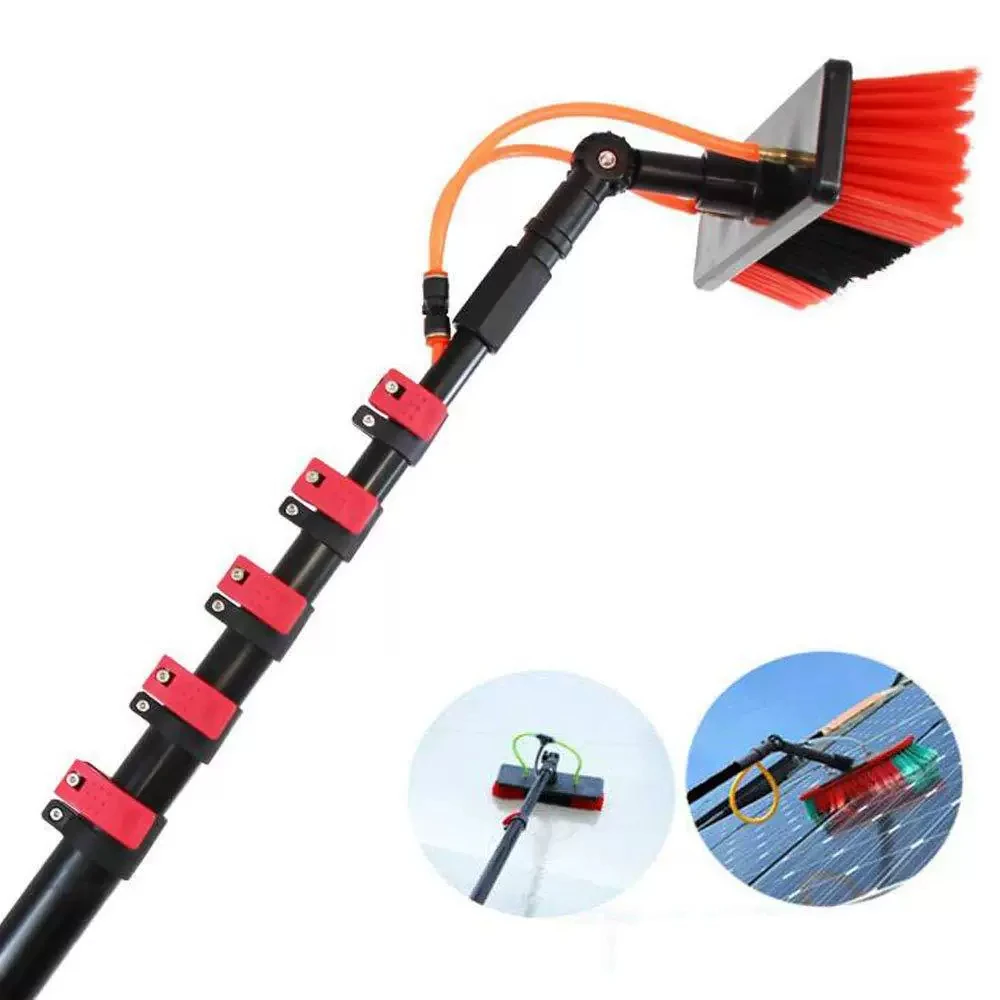 Professional Telescopic Pole for Window Cleaning Water Fed Brush High Reach Extendable Pole for Solar Panel Maintenance（1PCS)