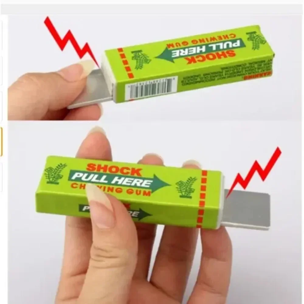 Funny Anti-stress Novelty Gum Gripper Prank Trick Prop Electric Shock Toy Shocker Pen Gag Gadget Stress Reliever Toys