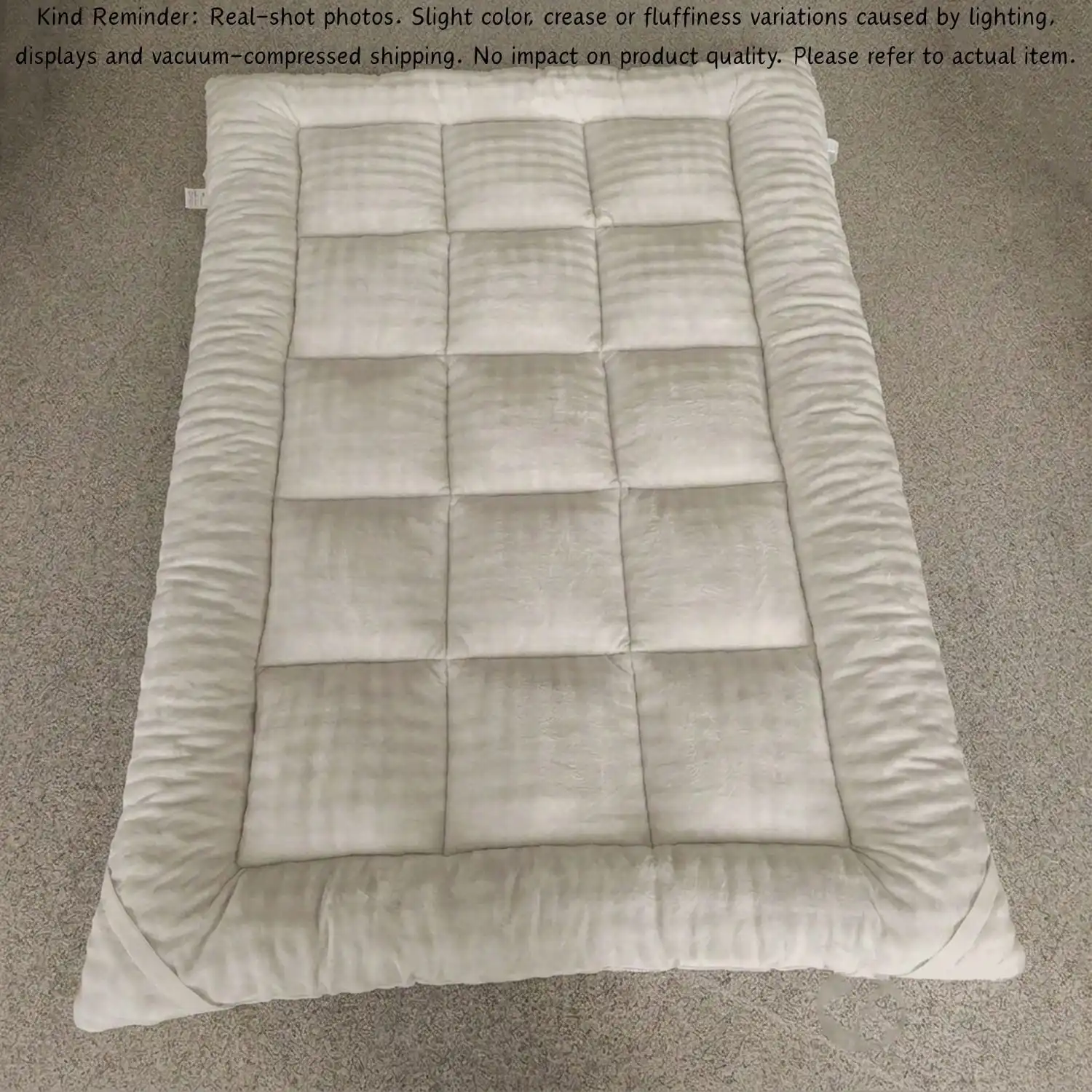Cute Soft Mattress Topper - Comfort Breathable Fiber Filling Folding Roll Up Mattress Sleeping Pad, 6cm Warm Thickness Quilted Mattress Topper For Sleeping