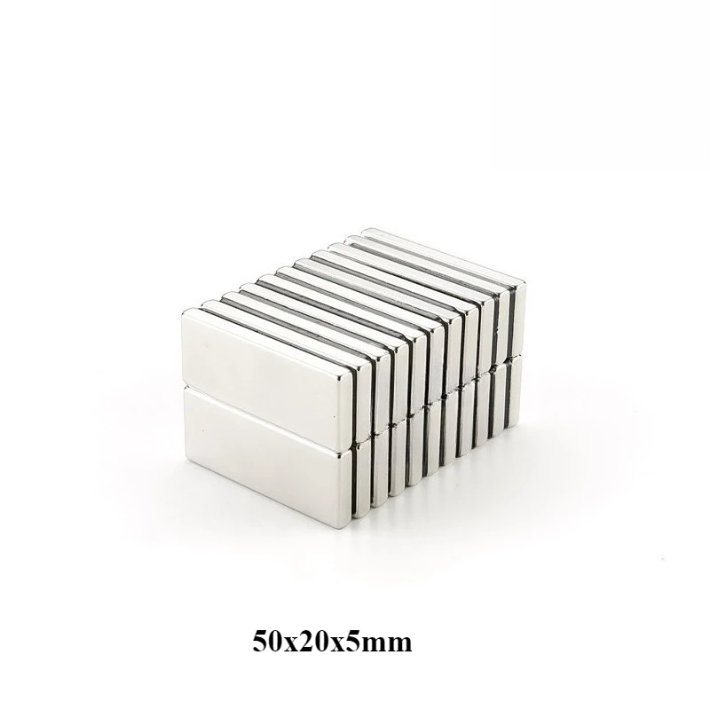 50x20x5 Powerful Quadrate Magnets 50mmX20mmx5mm Powerful  Magnet 50x20x5mm For Home Refrigerators, Offices DIY 50*20*5